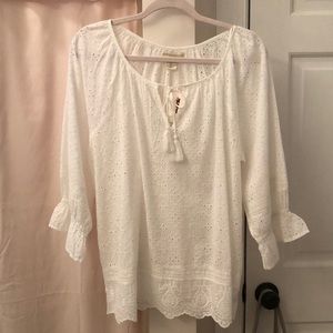 Gorgeous Eyelet Embroidered Lace Blouse